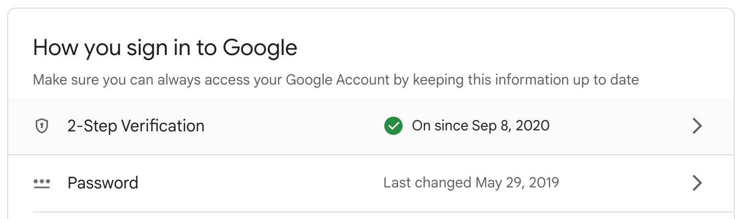 Google 2-Step Verification