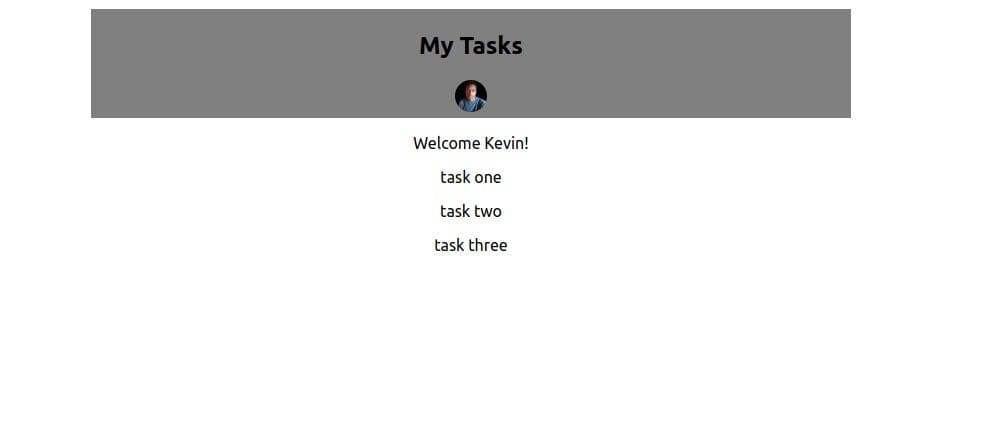 The added tasks after logging in